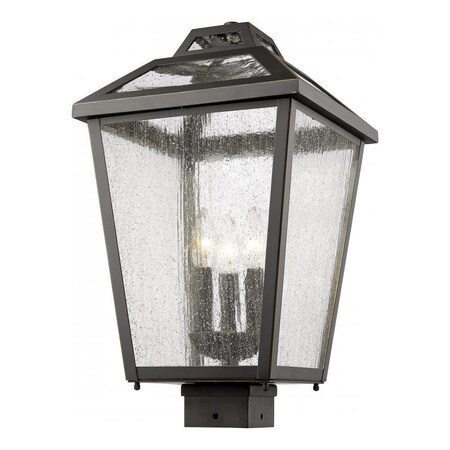 Z-Lite Oil Rubbed Bronze Bayland 3 Light Outdoor Post Light 539PHBS-ORB